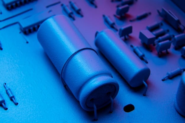 A close-up illustration of a smart inverter, highlighting its internal components and connections to a power grid. Visual elements emphasize connectivity, real-time data processing, and bidirectional energy flow..
