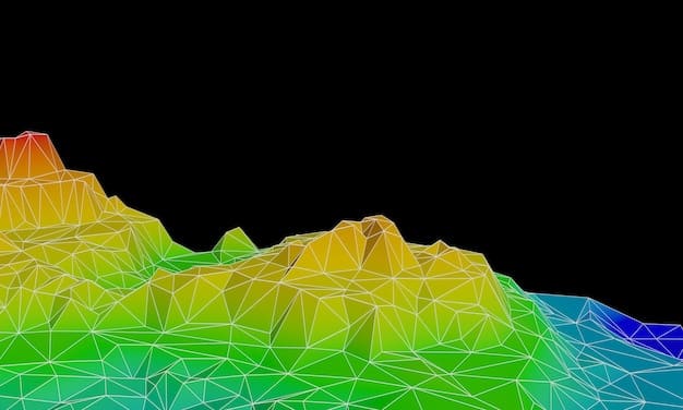 A graphical representation of energy consumption data, showing peaks and valleys in demand. Overlaid on the graph are annotations indicating how smart grid technologies can flatten the peaks and reduce overall energy consumption.