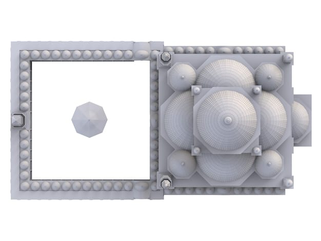 A 3D printed geothermal heat exchanger design, showcasing the intricate internal channels designed for efficient heat transfer from the earth to the working fluid.