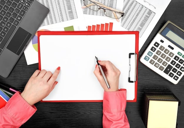 A person filling out an application form with a pen, surrounded by documents, a laptop, and a calculator, symbolizing the application process for government incentives.