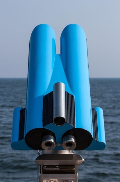A close-up, detailed view of a wave energy converter (WEC) device deployed at sea, highlighting its mechanical structure and interaction with the waves. Include visible sensors or data collection equipment.