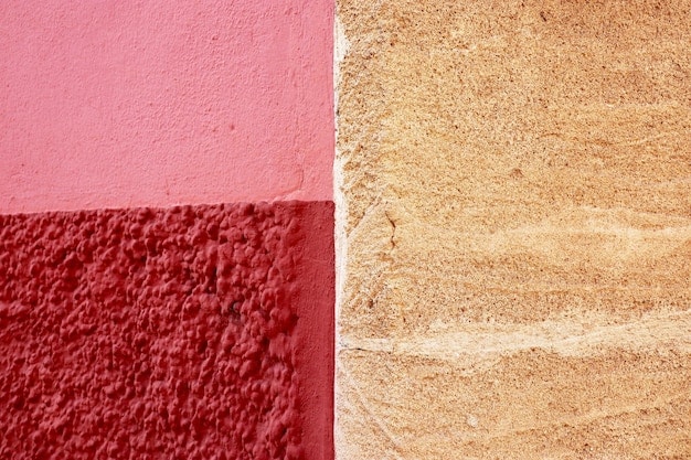 A close-up of a hempcrete wall, showing the texture and composition of the material.
