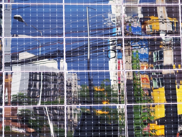 A collage showing various climate action initiatives across the US, including solar panel installations, electric vehicle charging stations, and sustainable urban development projects, highlighting efforts in different states.