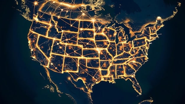 A map of the United States showing potential locations for carbon storage, pipeline infrastructure, and carbon capture facilities.