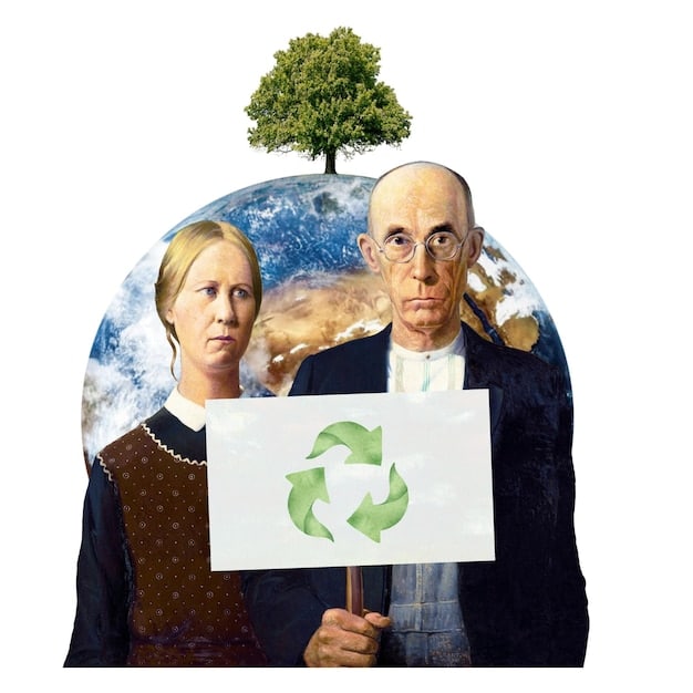 A collage showing world leaders signing the Paris Agreement, a graph illustrating global carbon emissions trends, and a map highlighting countries committed to the agreement. The collage aims to convey the global effort to combat climate change.