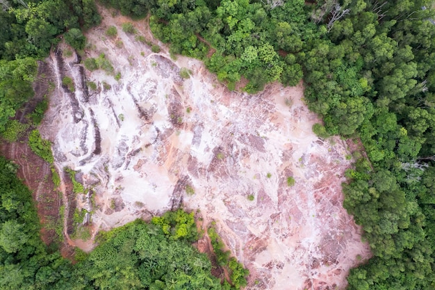 Satellite image showing the shrinking area of the Amazon rainforest over a period of several years, with clear visual distinction between dense forest and deforested areas. Provide a timeline overlay to highlight the rate of deforestation.