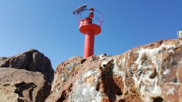 A close-up shot of a fire weather station in a mountainous area, showing various instruments measuring temperature, humidity, wind speed, and precipitation. The station is surrounded by dry vegetation, illustrating the importance of monitoring weather conditions to assess wildfire risk.